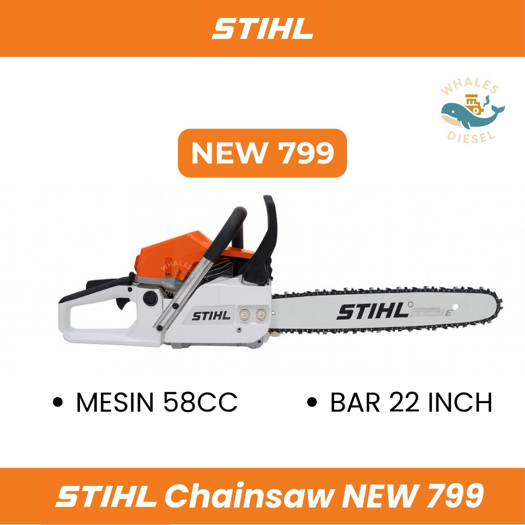 ORIGINAL Chainsaw STIHL NEW 799 Bar 22inch ORIGINAL Mesin Potong kayu / Senso STIHL
