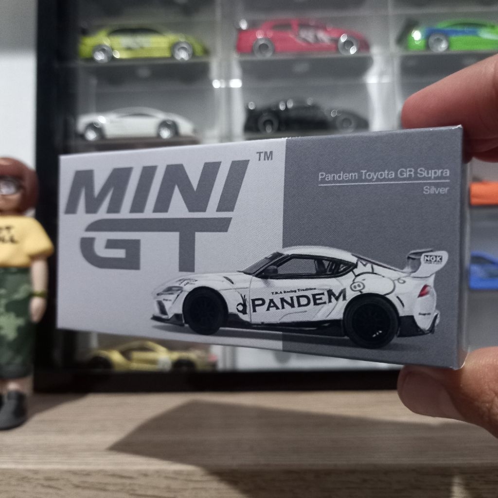 Custom Box #175 Toyota GR Supra Pandem Silver MiniGT