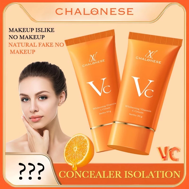 CHALONESE Cream  Vitamin C Pelembab Wajah Krim Siang & Malam Cream Whitening Glowing Skin Ligheten S
