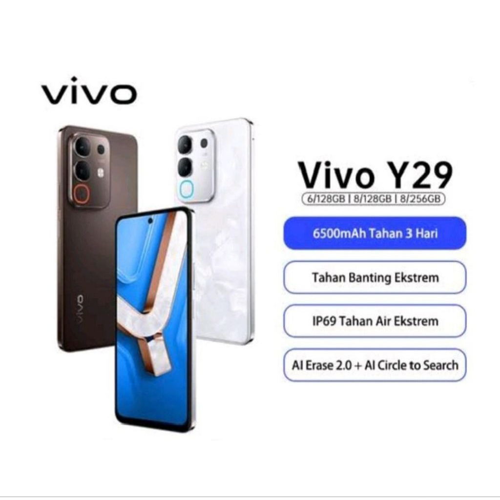 HP VIVO Y29 8/128 GB - VIVO Y29 RAM 8GB ROM 128GB GARANSI RESMI