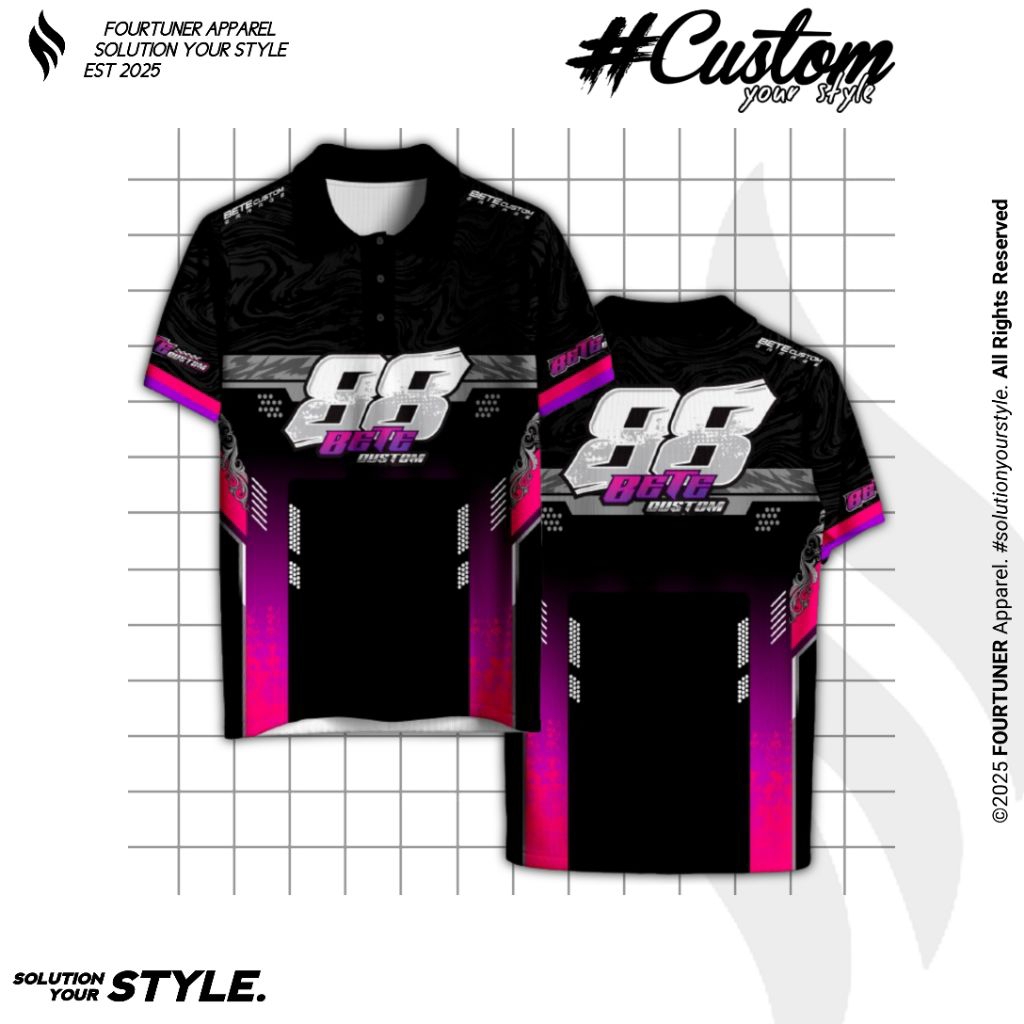 42NR Jersey Original Merch Bete Custom Garage by FOURTUNER APPAREL