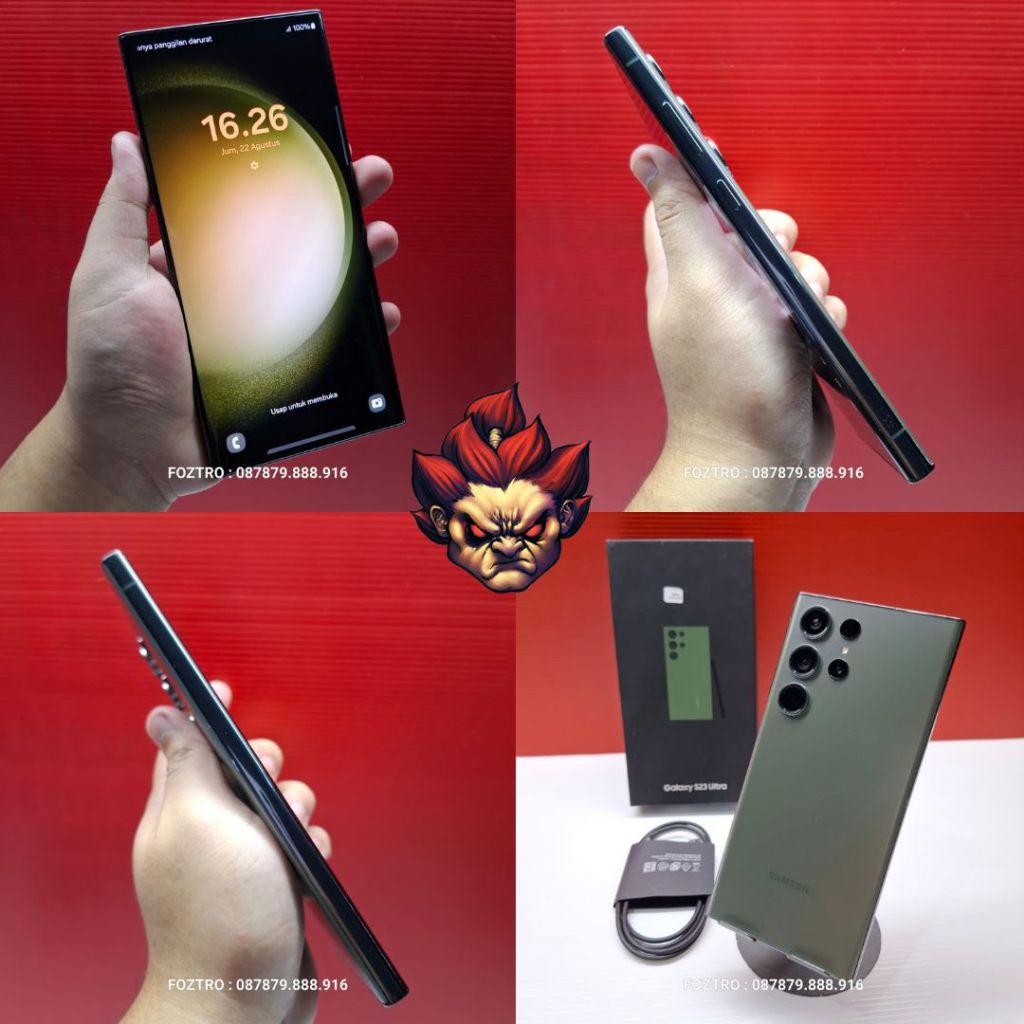 Fullset Samsung Galaxy S23 Ultra 512GB NO MINUS RESMI
