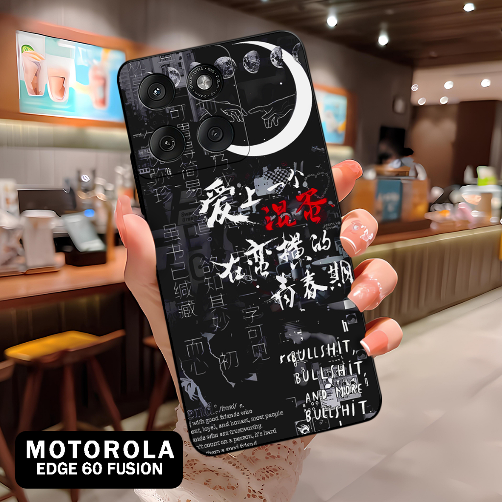 ( BT 20 ) Softcase Silikon hp Motorola Edge 60 Fusion l full karet lentur Untuk  Camera l Silicone l