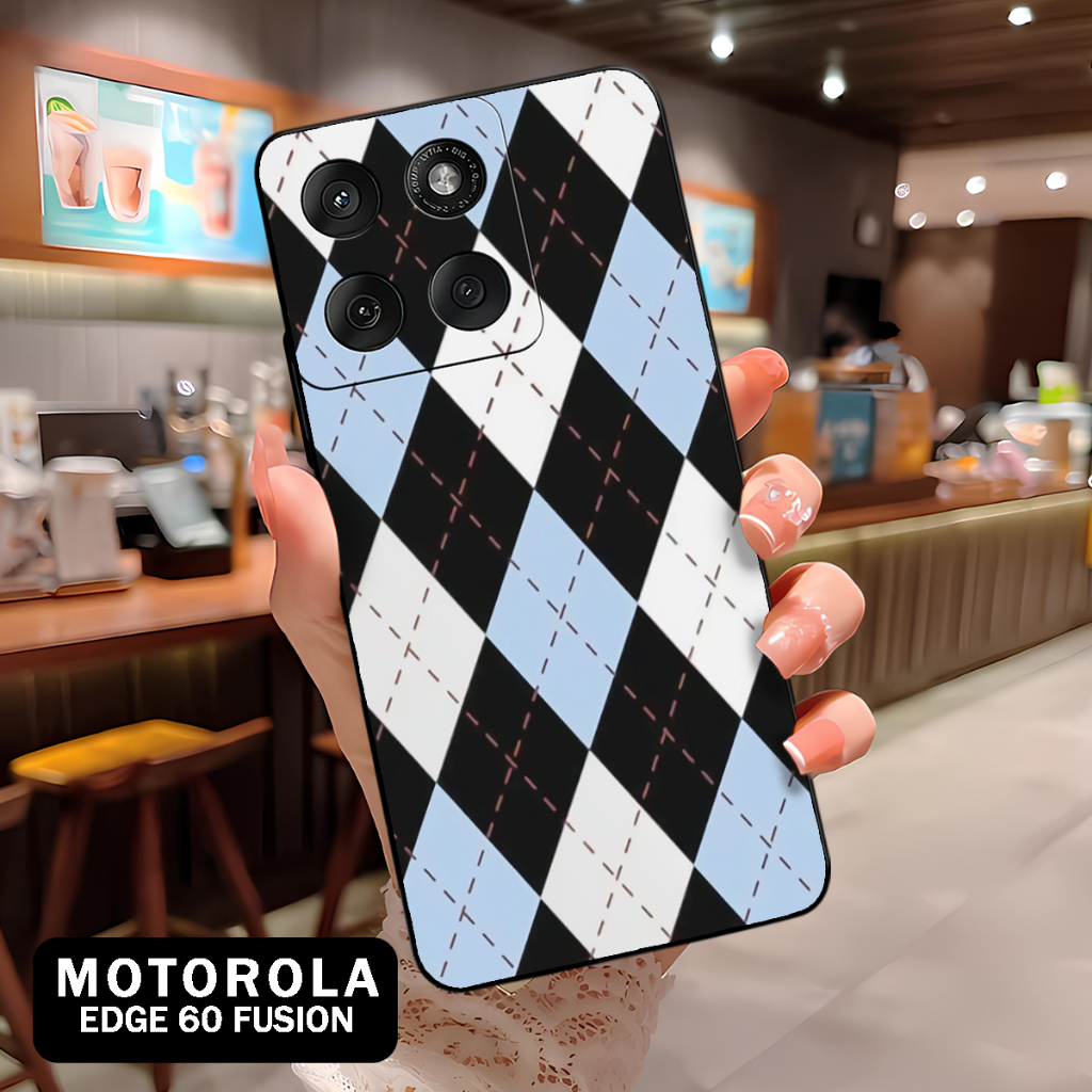 ( BT 22 ) Softcase Silikon hp Motorola Edge 60 Fusion l full karet lentur Untuk  Camera l Silicone l