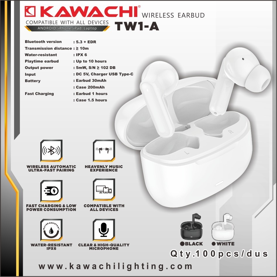 Wireless Earbuds Earphone / Wireless Headset Bluetooth Android/ Iphone Ipad Dan Laptop