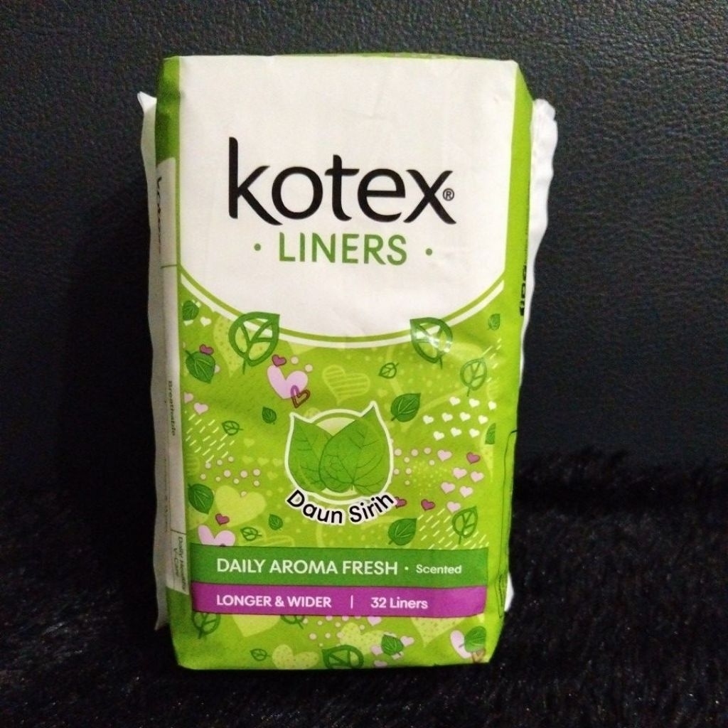 Kotex pantyliner isi 32 liners daun sirih longer & wider