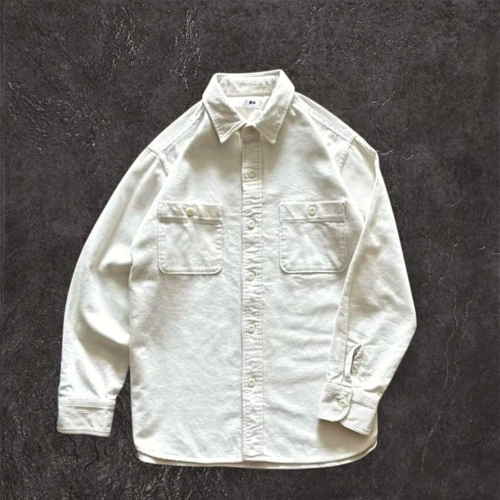 Kemeja Outer Workshirt Jacket Corduroy Uniqlo Size m Second/PL