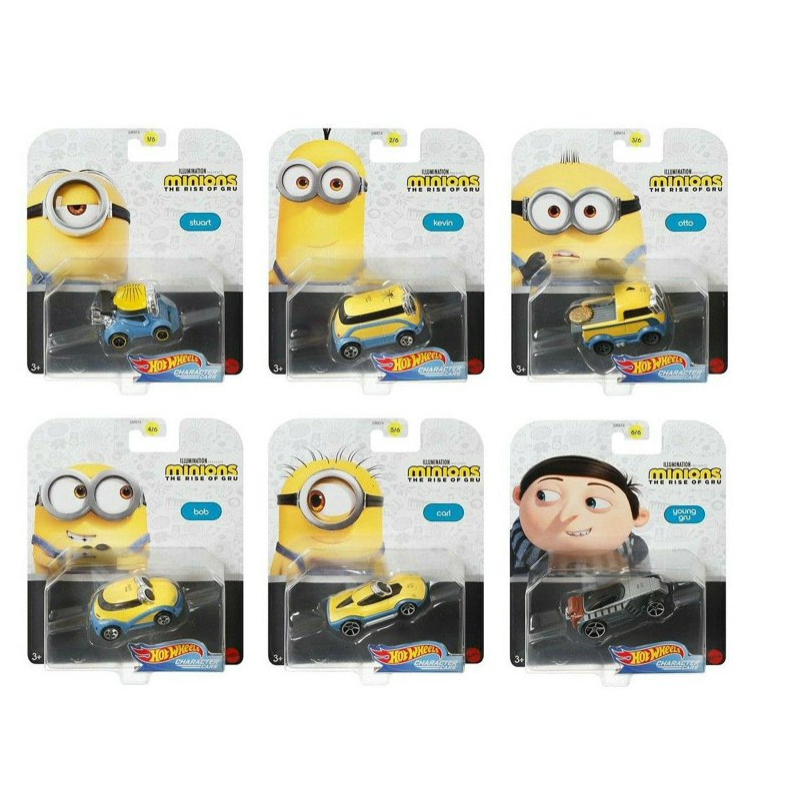 TERBATAS BOOM SALE HW CHARACTER CARS HOT WHEELS CHARACTER CARS MINIONS THE RISE OF GRU - COMPLETE