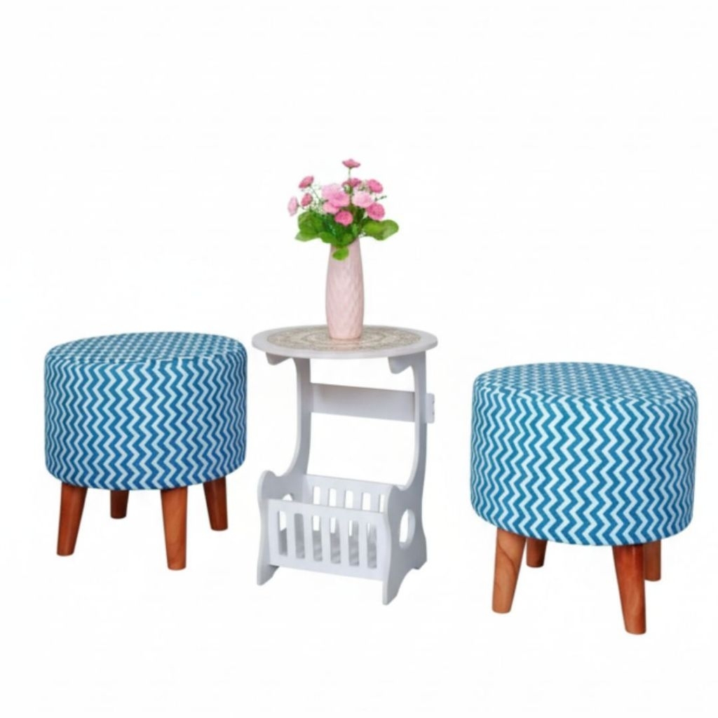 Sofa Ruang Tamu 1 set, 2 Sofa 1 Meja / Sofa Stool Berkualitas / Sofa Bulat / Sofa Stool Bulat