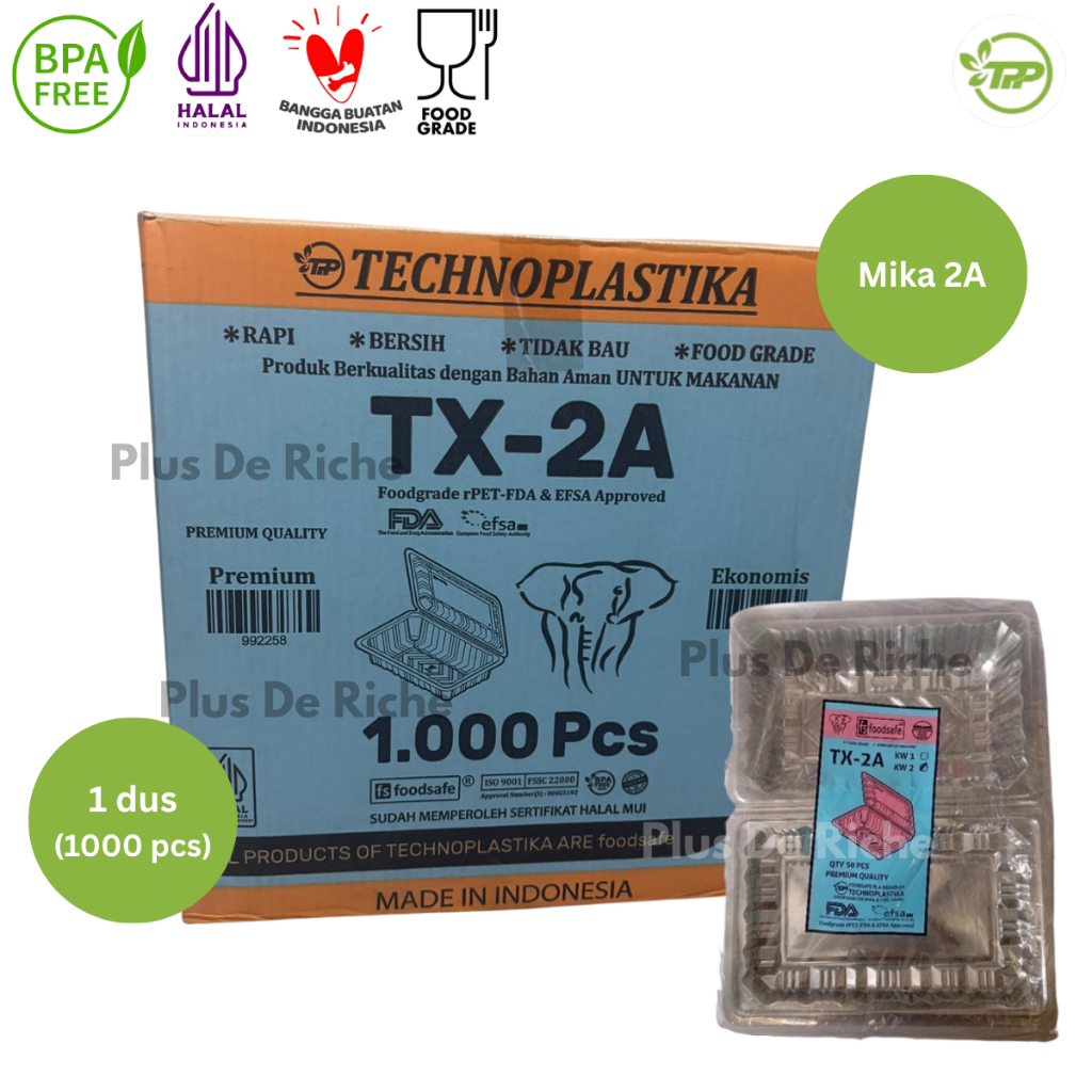 [GROSIR] 1 CARTON TX-2A isi 1000 pcs - MIKA 2A