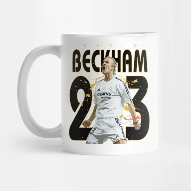 Mug Keramik David Beckham David Beckham Real Madrid Mug