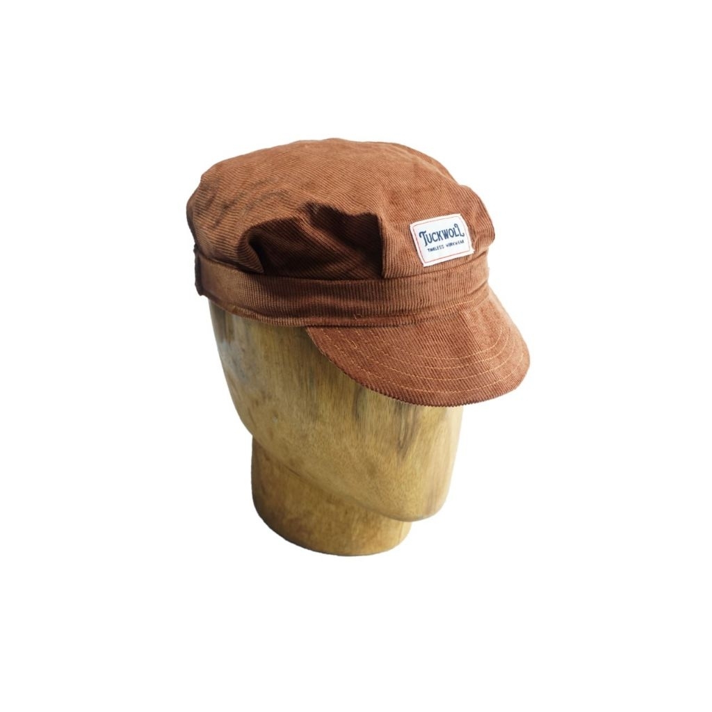 Tuckwoll Topi Work cap Mechanic Cotton Corduroy Caramel Vintage