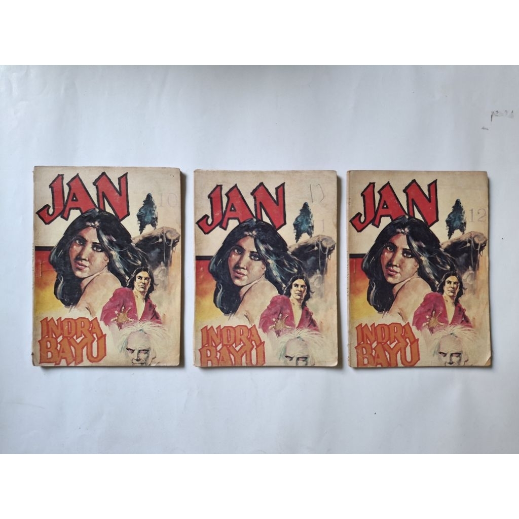 Komik asli silat jadul pretelan INDRA BAYU jilid 10, 11 dan 12 karya Jan Mintaraga