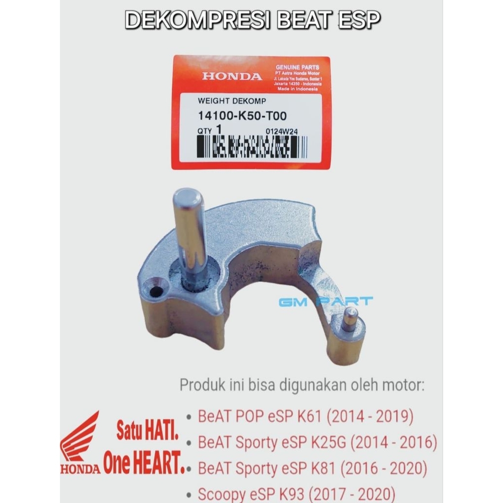 Dekompresi Beat Esp Scoopy Esp Original 14100K50T00