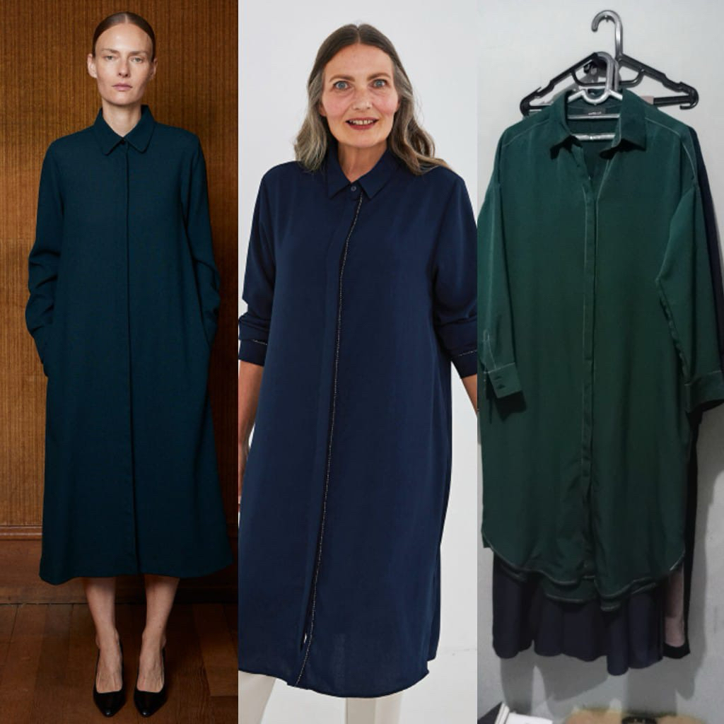 Monki Shirt Dress HIJAU EMERALD