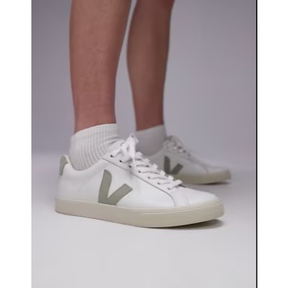 Sepatu Sneakers Casual Wanita Veja Esplar Leather Sneakers white clay