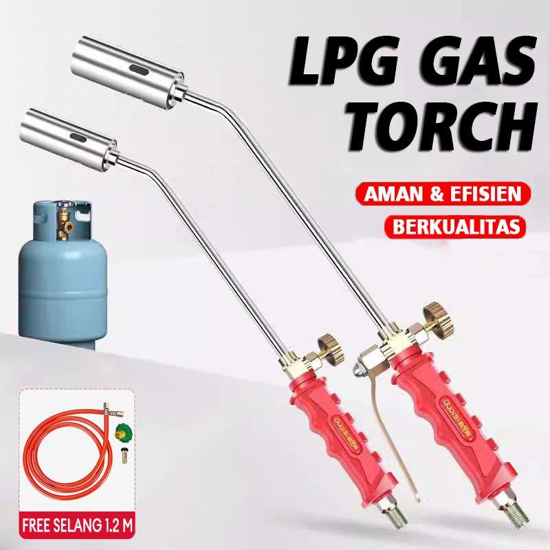 Kepala Gas LPG Las Alat Bakar Blander Flamethrower LPG Heating Torch Portable FREE SELANG 2M