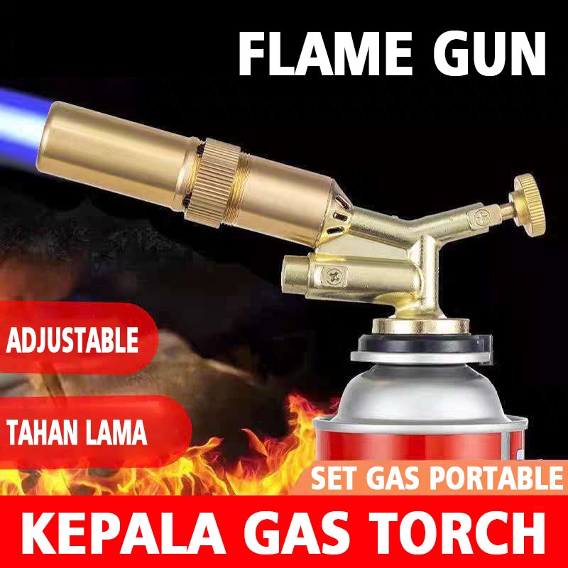 Flame Gun Gas Torch  / Paket Kepala Gas Torch Kuningan - Gas Torch Portable