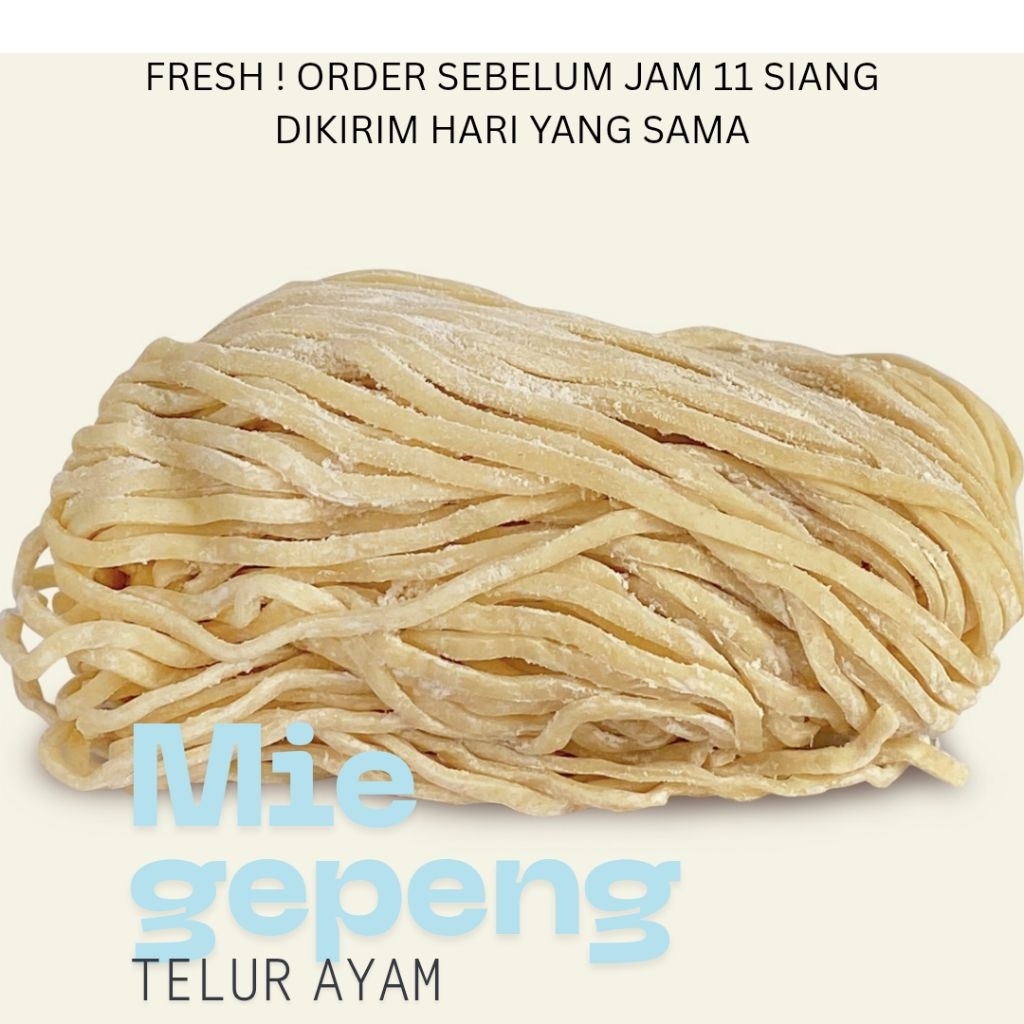 Mie gepeng telur ayam