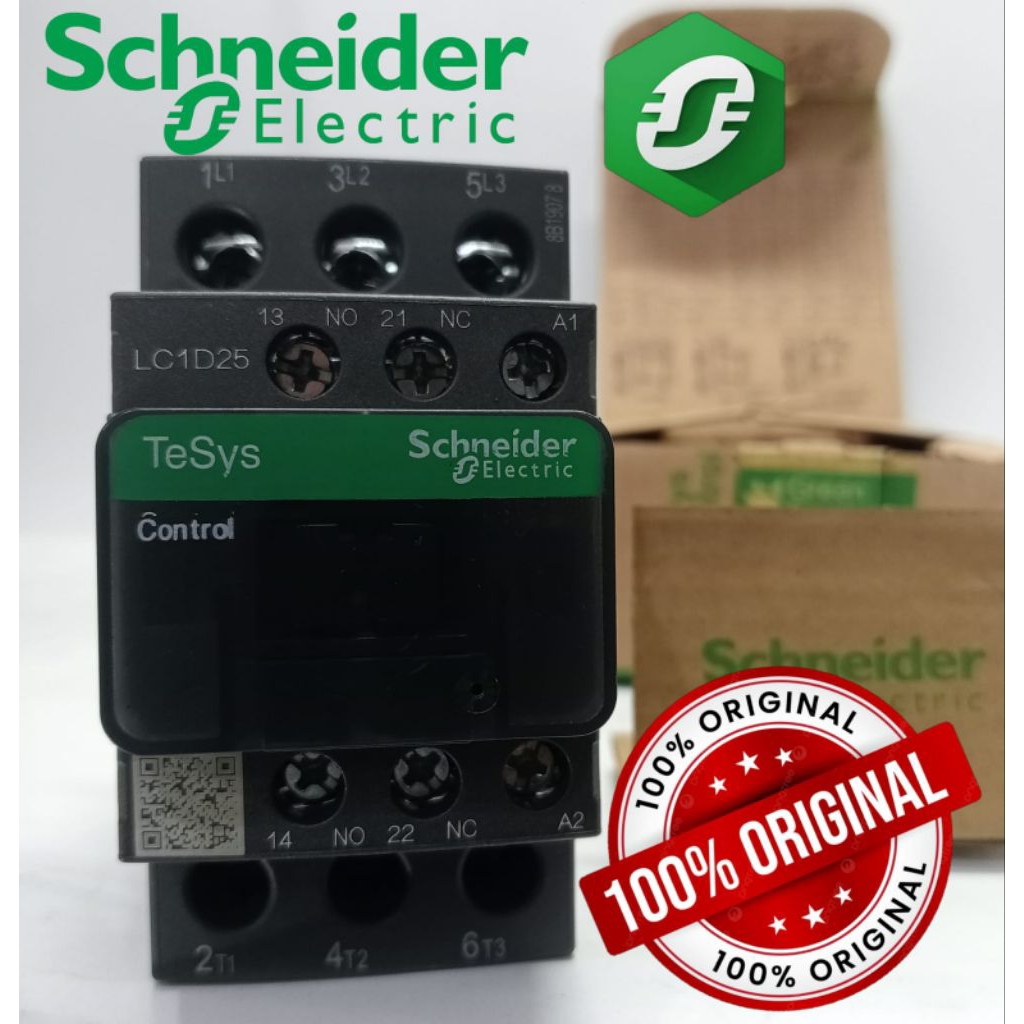 contactor schneider 25a  lc1d25q7 380vac 3phase kontaktor Schneider lc1d25 contactor schneider konta