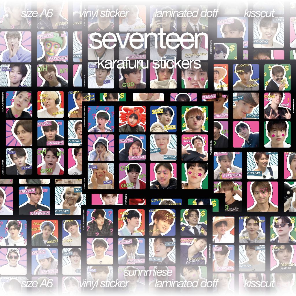 SEVENTEEN KARAFURU STICKERS