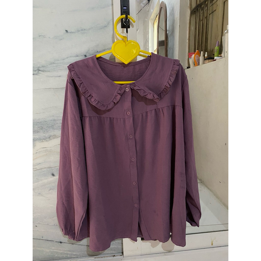 blouse ungu