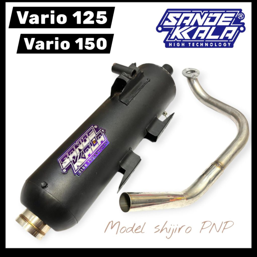 knalpot VARIO 125 VARIO 150 PCX 150 ORIGINAL SANDEKALA RACING MODEL SHIJIRO
