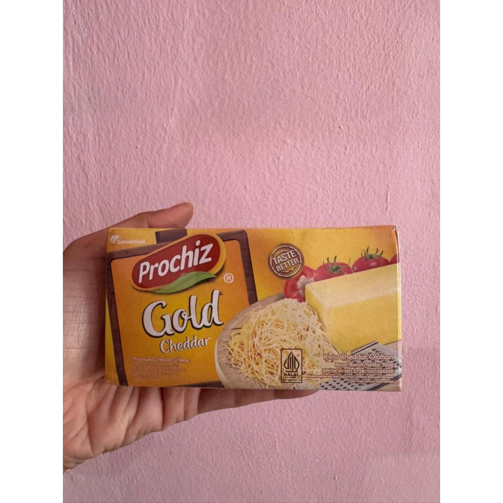 prochiz gold cheddar 160gram / keju prochiz cheddar 160gram