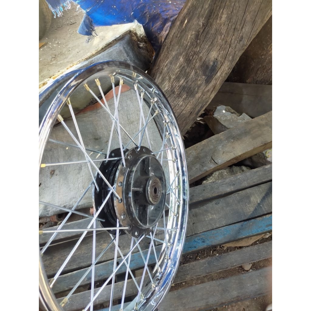 Velg roda belakang stelan ruji baru Yamaha fiz r, Zupiter lama,force tromol kecill ORI copotan