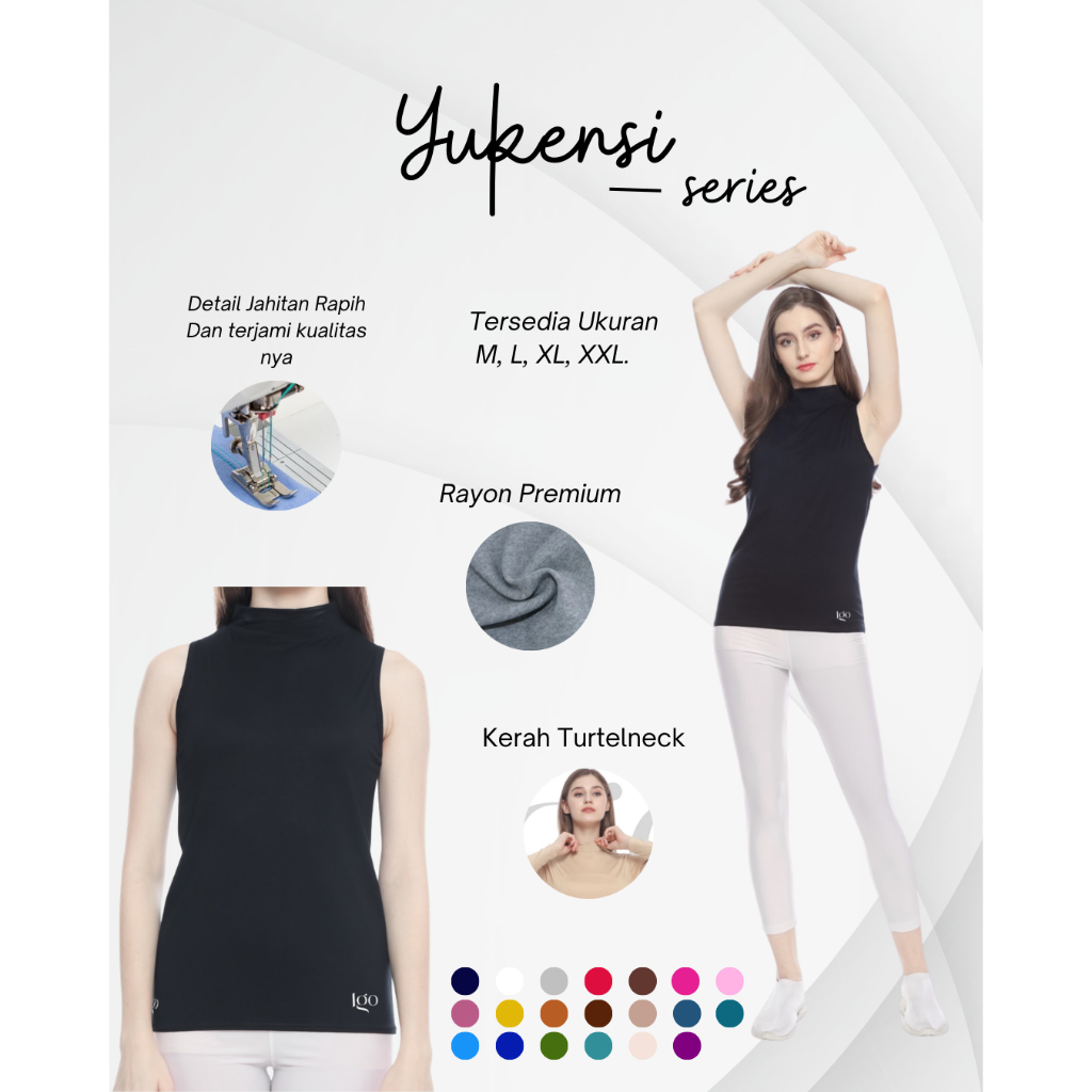 Manset Tanpa Lengan Manset Rayon Yukensi Manset Dalaman Wanita Bahan Rayon Premium