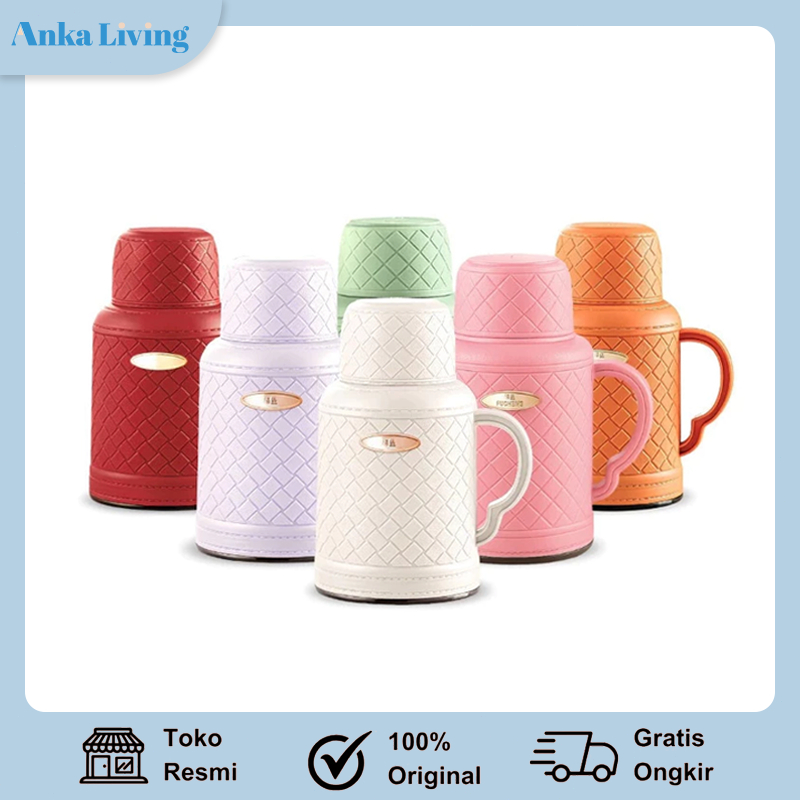 Anka Living 1L Termos Jug Panas Dingin 24 Jam / Thermos with Handle / Botol Air Panas Bayi Buat Susu