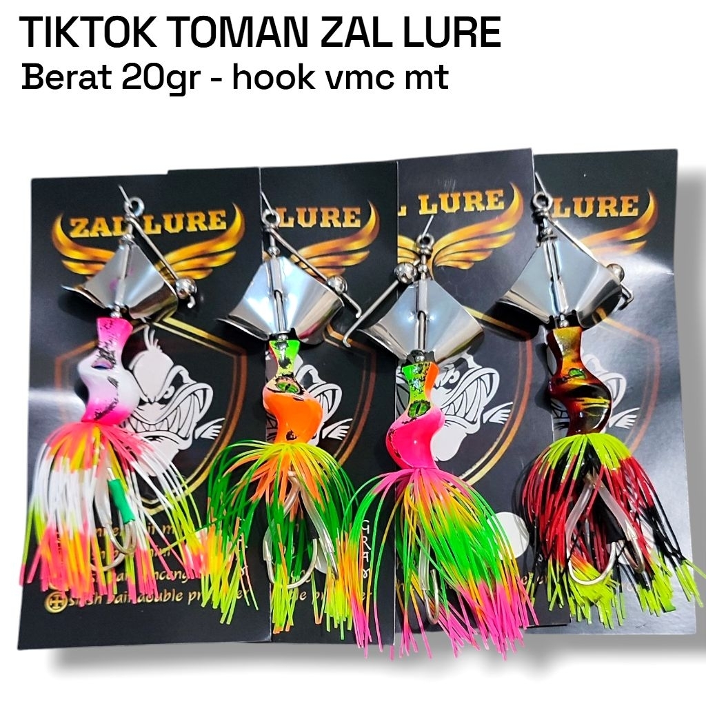 TIKTOK MONSTER HOOK VMC MT ZAL LURE. TEKTOK TOMAN. DOMPENG TOMAN. lure casting toman.