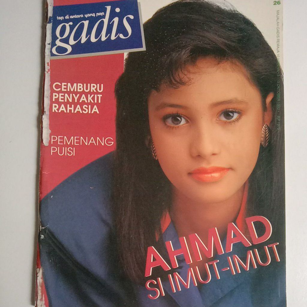 Majalah Gadis Tahun 1990 Cover Cantik Laura Antonietta