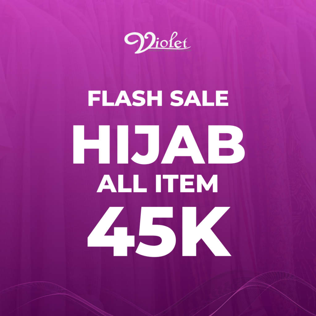 [HIJAB 45K] Violet - Clearance Sale All Item Hijab Serba 45K - Hijab Anak Dewasa Baju Koko Baju Musl
