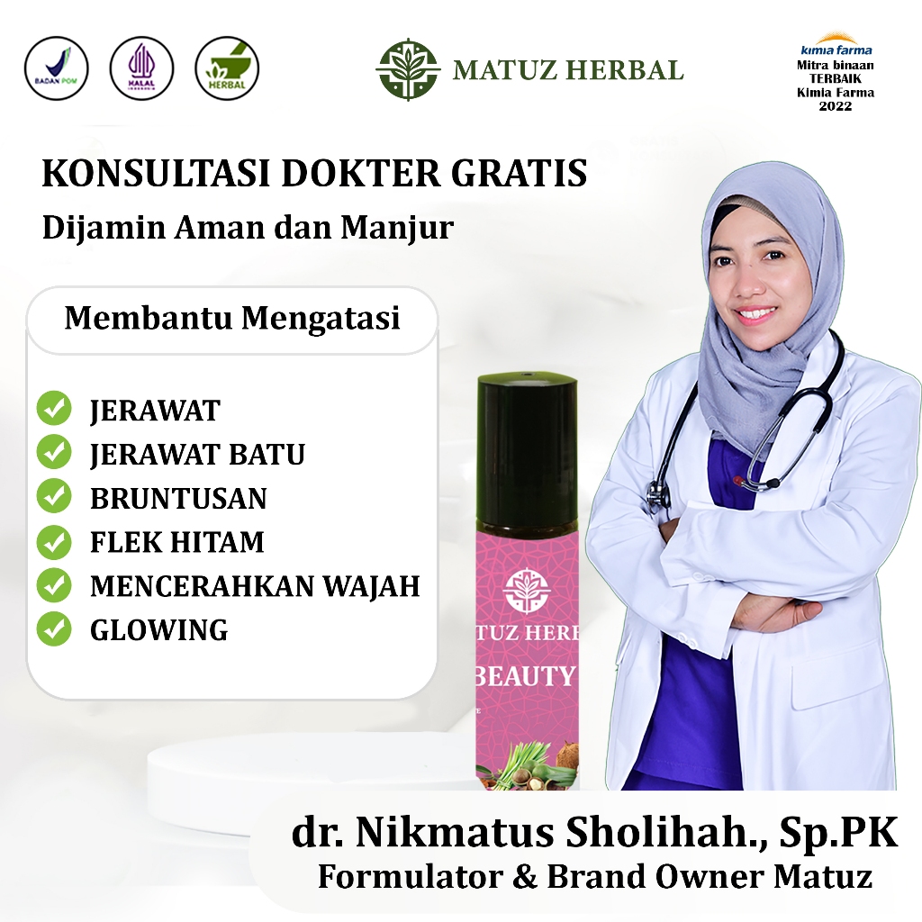Matuz Obat Herbal Jerawat Mencerahkan Wajah Glowing Menghilangkan Flek Hitam