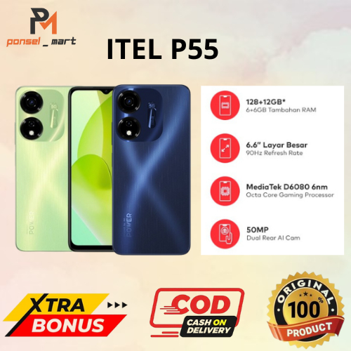 ITEL P55 5G 6/128GB - SECOND - FULLSET - BERGARANSI