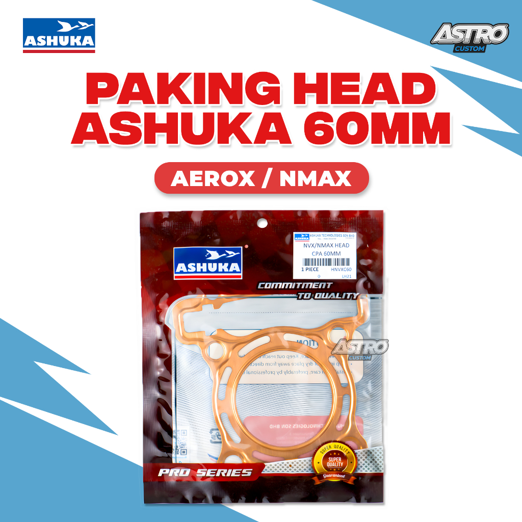 Paking Head Tembaga Nmax 155 Aerox 155 Lexi 125 60 62 65 66 MM Ashuka Gasket Blok Packing Peking