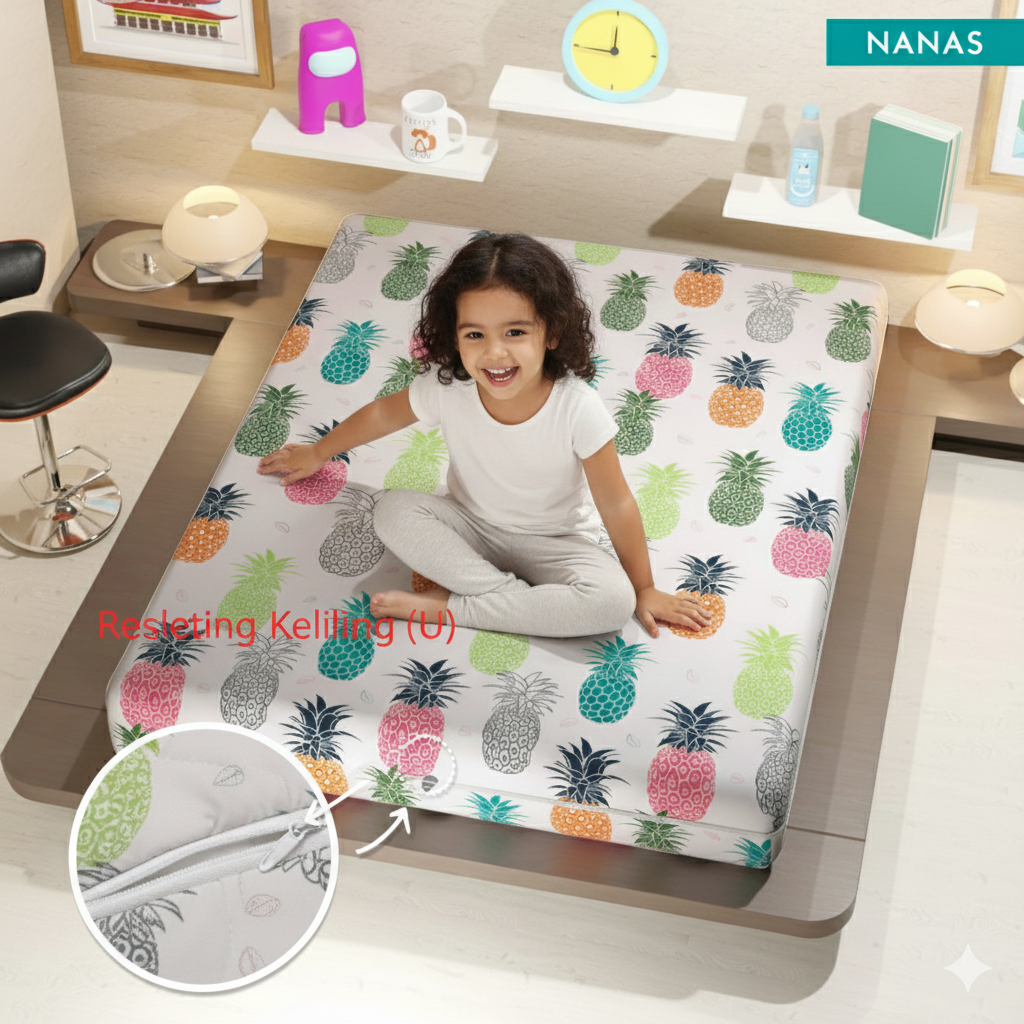 UKURAN 140X200X15 SARUNG KASUR / BUSA MONALISA / SPREI RESLETING