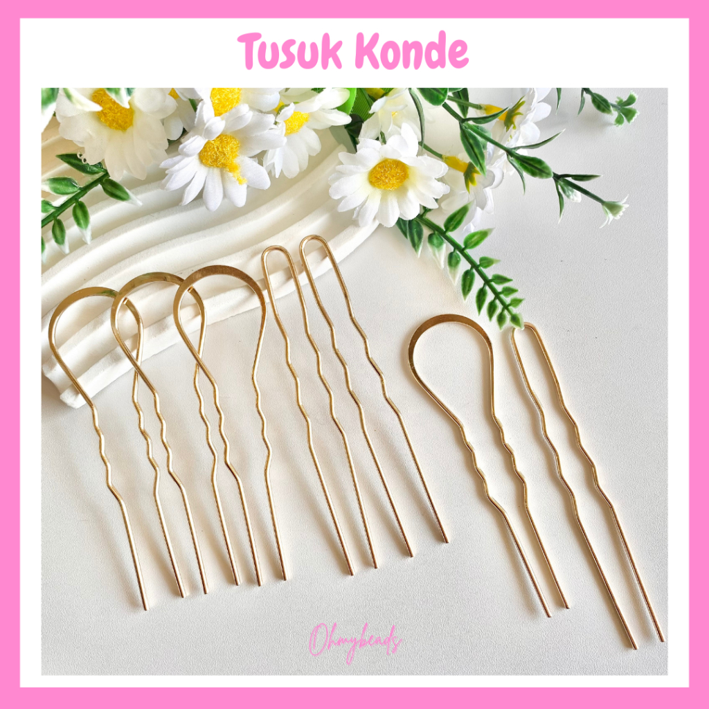 Tusuk konde emas bahan besi