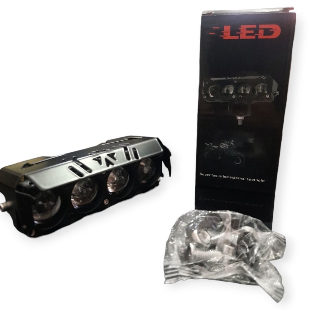 LED LASER GUN SQL 4 MATA LAMPU SOROT MOTOR MOBIL TRUCK FUSO AVANZA UNIVERSAL