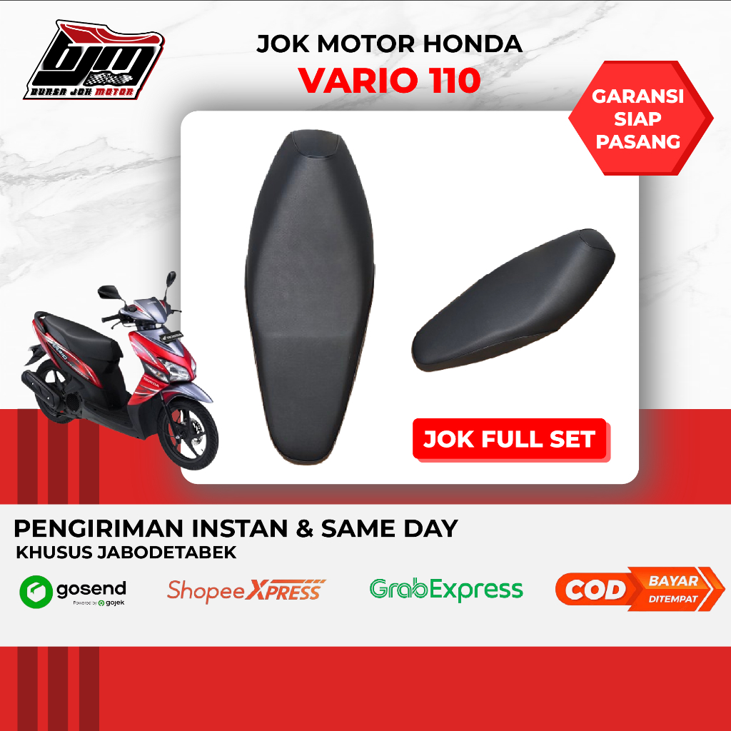 Jok motor vario 110 karbu 2006 standar & variasi komplit tinggal pasang I Pengiriman Instan & Sameda