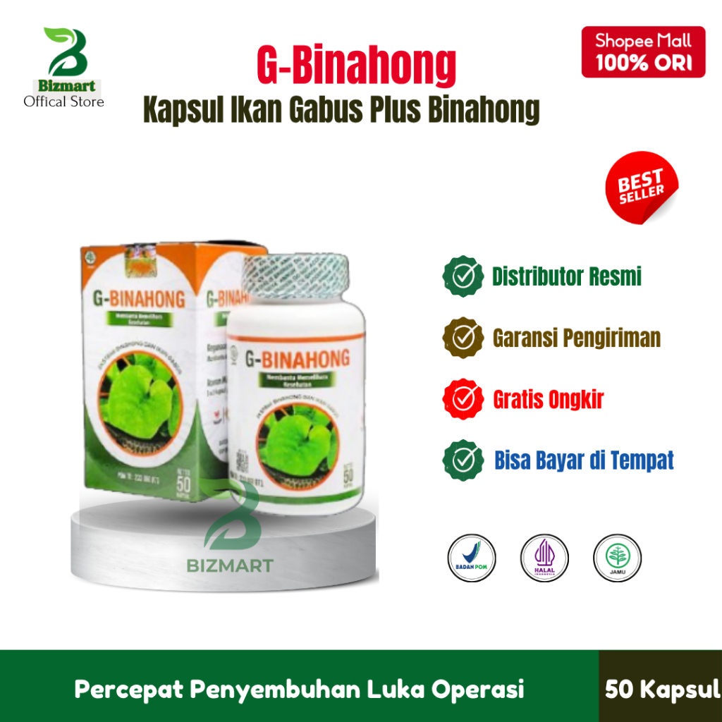 G-Binahong Kapsul Kutuk Plus Binahong Cepat Sembuhkan Luka Pasca Melahirkan Normal & Operasi Sesar