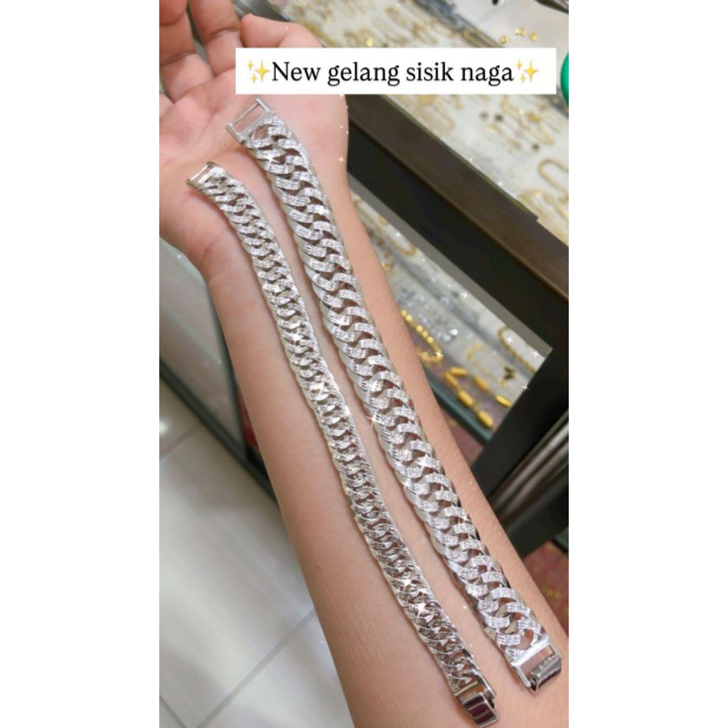 gelang titanium sisik naga