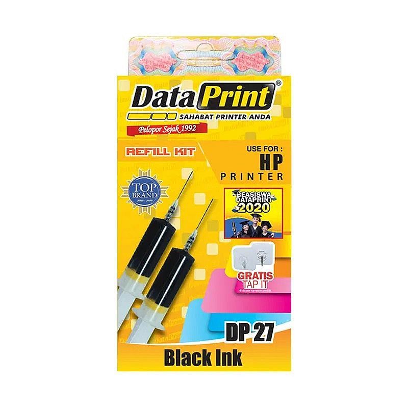 TINTA DATA PRINT HP BLACK 27 | TINTA DATAPRINT 27 HP BLACK | TINTA SUNTIK DATA PRINT BLACK