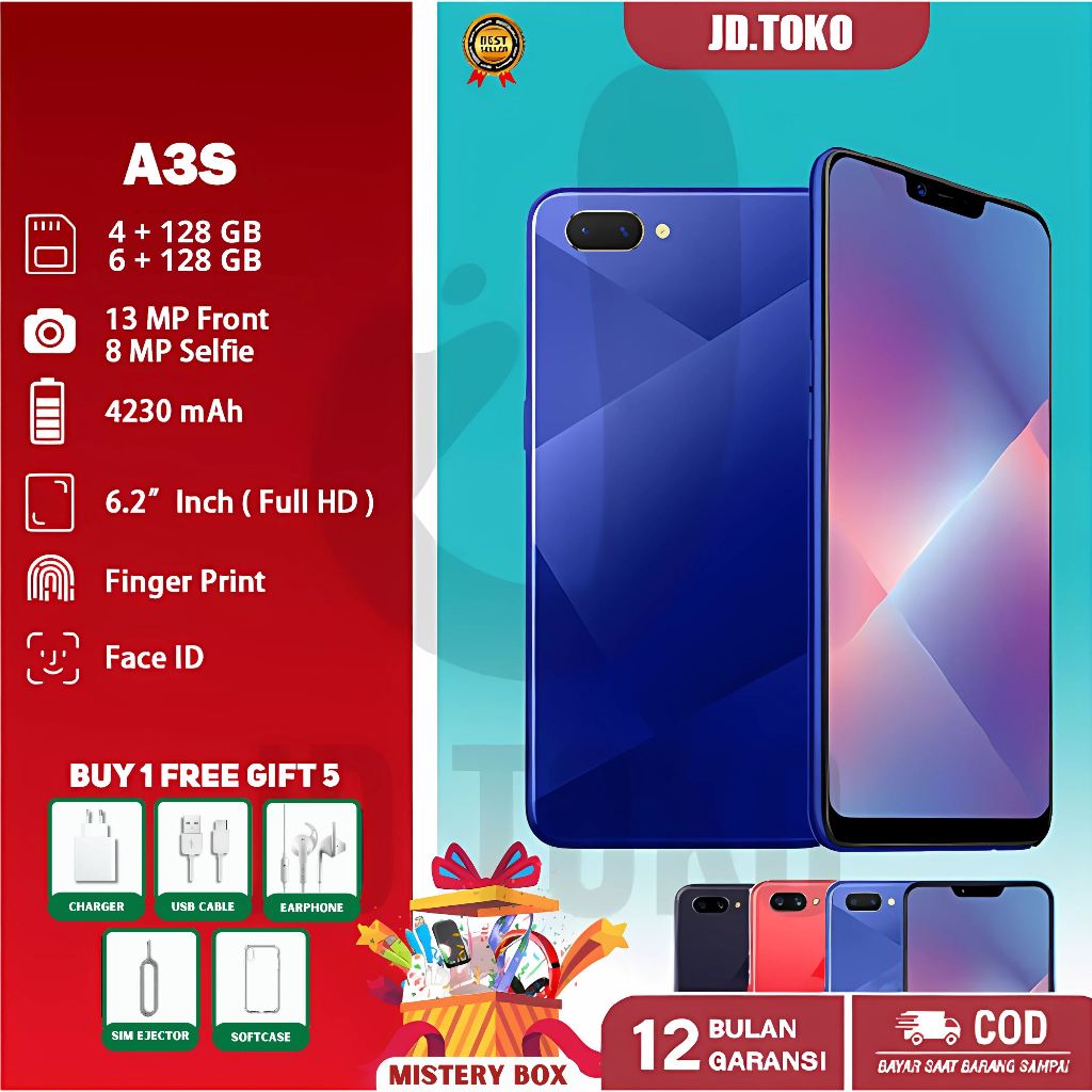 Jual Oppo A3s 6/128 Terlengkap Harga Terbaru November 2025