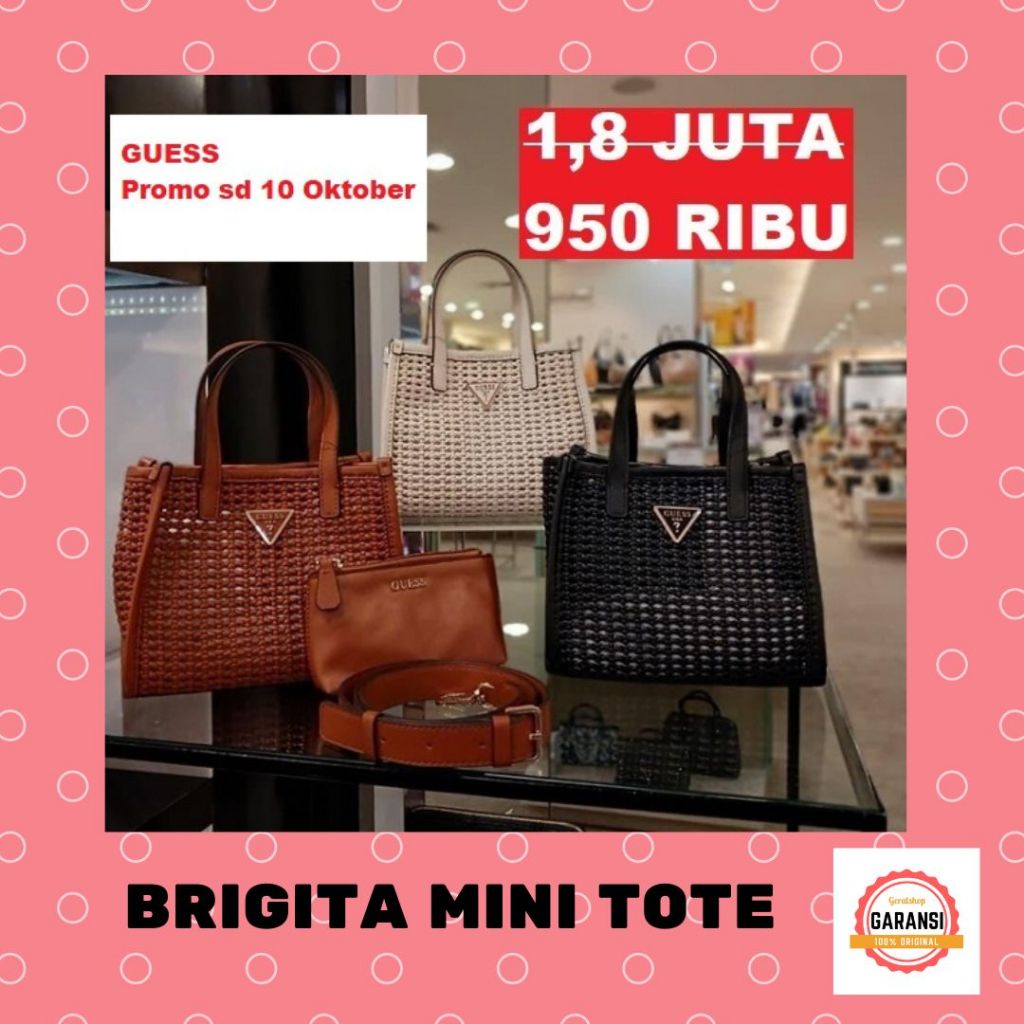 Tas Guess seri BRIGITA MINI satchel bag 100% Original Store