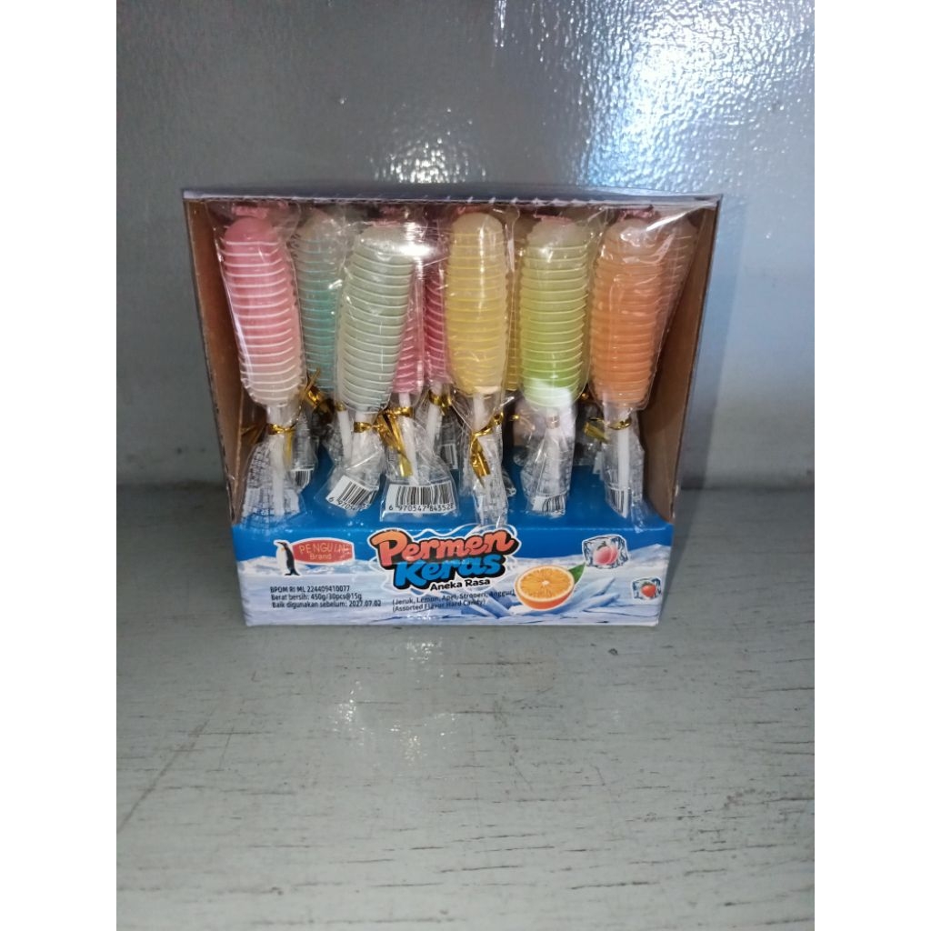 Penguin Permen Keras Lolipop Twister Isi 30 Pcs