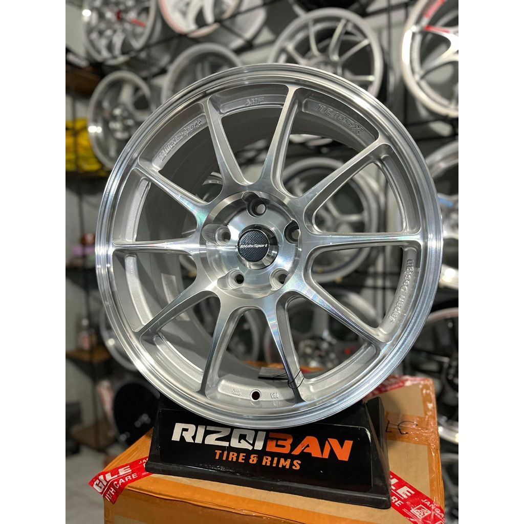 velg wedsport tc105 r17 full polish pcd 5x114 kondisi baru