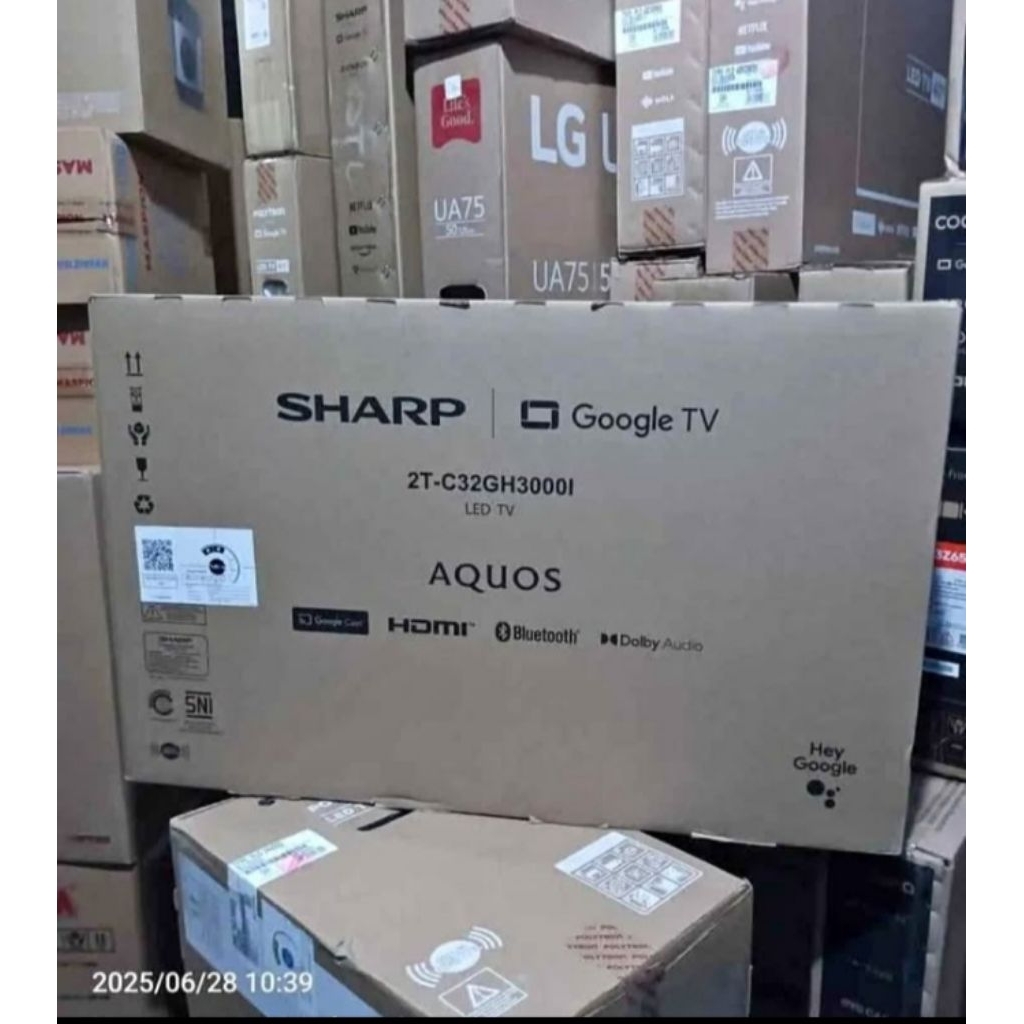 LED TV SHARP 32 INCH SMART GOOGLE TV/SHARP GOOGLE TV 32 INCH 32GH3001 NEW SERIES