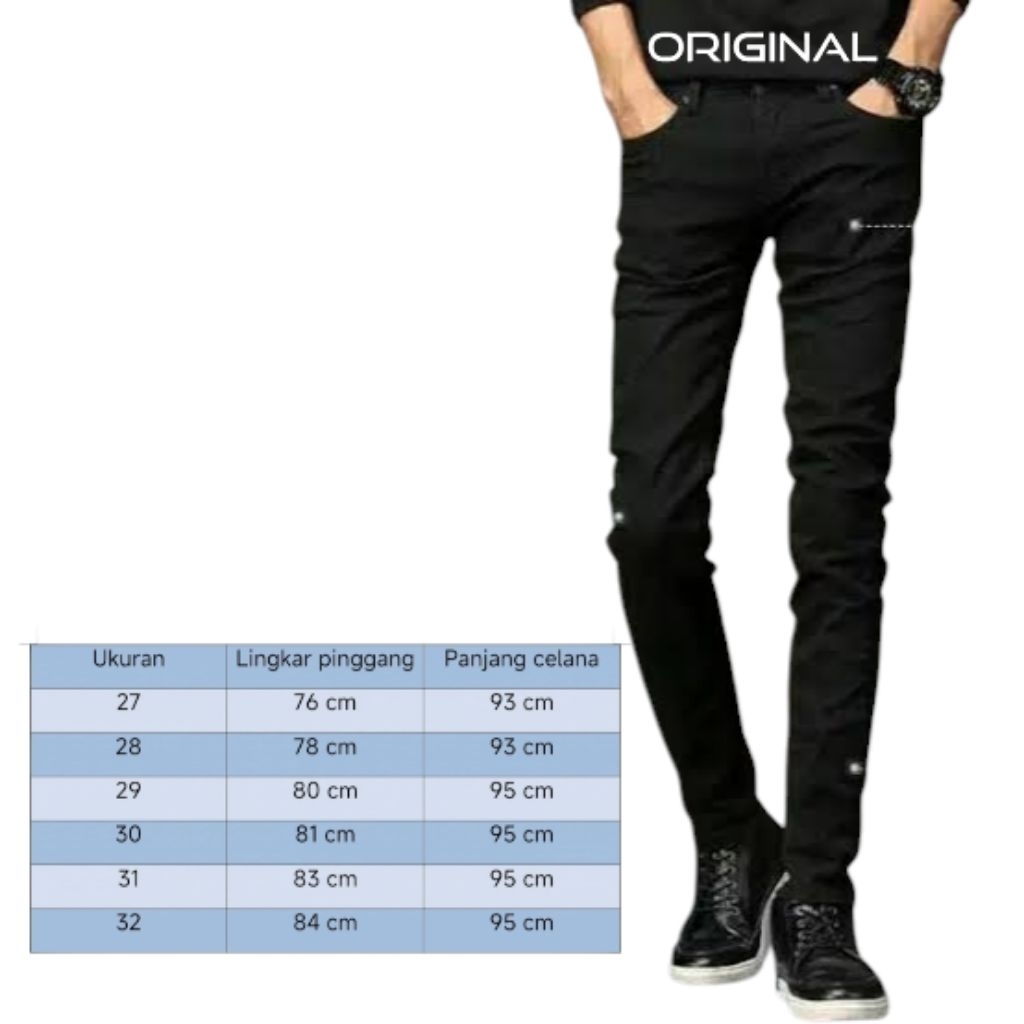 Celana Panjang Hitam pria cheap monday/strech/softjeans/hitam pekat original